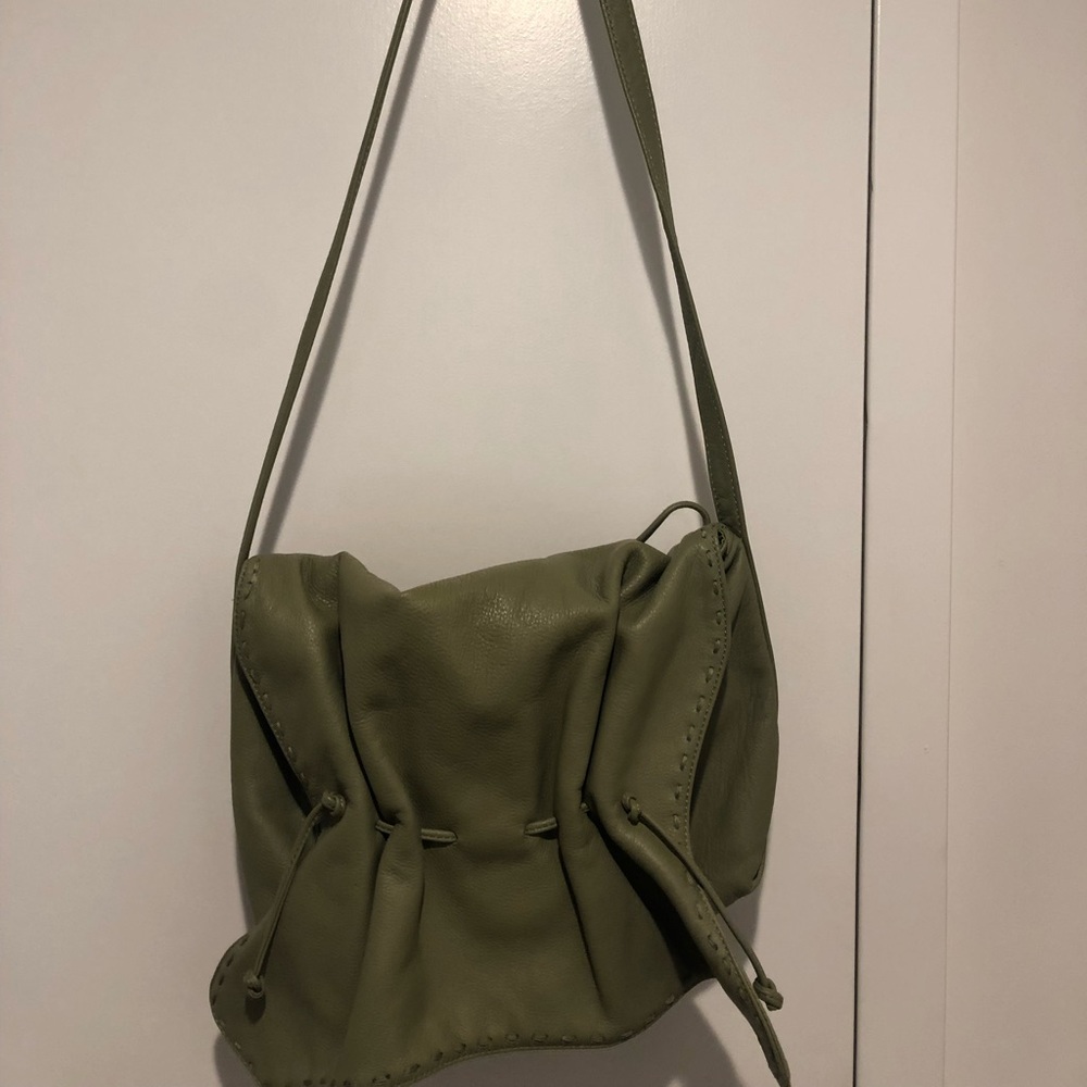 Carlos Falchi green handbag